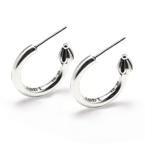 KLX-ES26654092 light gold single flower head earrings
