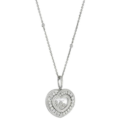 XB-799086-1001 heart-shaped glass pendant