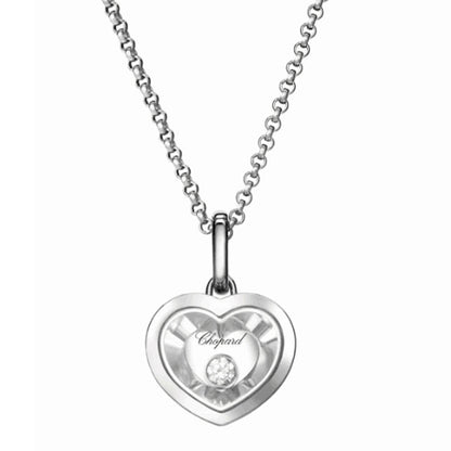 XB-797773-1001 single barrel heart-shaped single diamond pendant