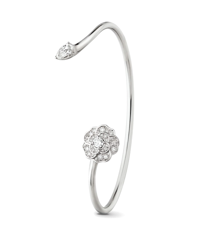 XNE-J11459山茶花波身满钻水滴手镯