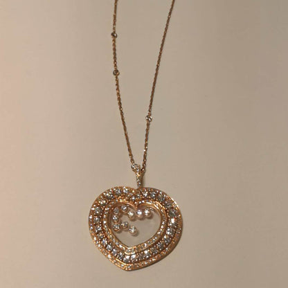 XB-XL782780 heart-shaped glass pendant