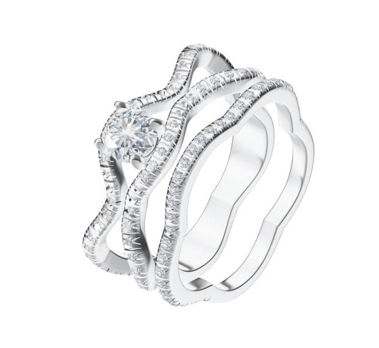 XNE-J32123 plum blossom diamond ring