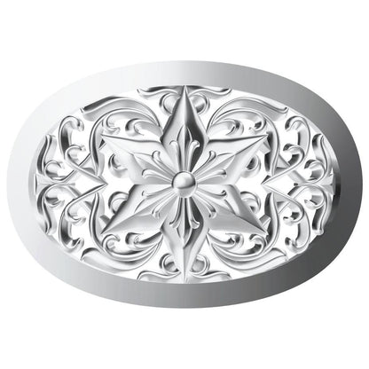 KLX-PGK80042652 light gold oval six-pointed star belt buckle