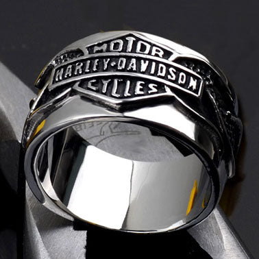 KLX-JZ11910430 Harley letter men's ring 22#