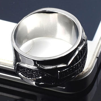 KLX-JZ11910430 Harley letter men's ring 22#