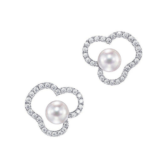 TSQ-E-4046 flower-shaped frame earrings
