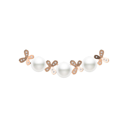 TSQ-008 Butterfly-shaped small fresh Sanduo pearl necklace