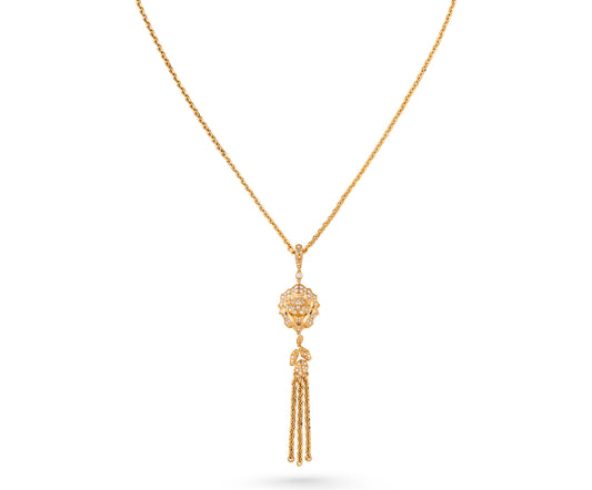 XNE-J97735 lion pendant set chain