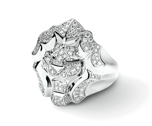 XNE-J10757 lion full diamond ring