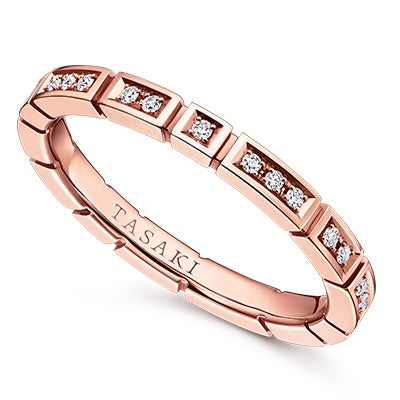 TSQ-RD-F2753-PT950, plaid strip ring