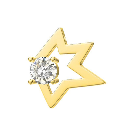 TSQ-557 Notched Star Pendant
