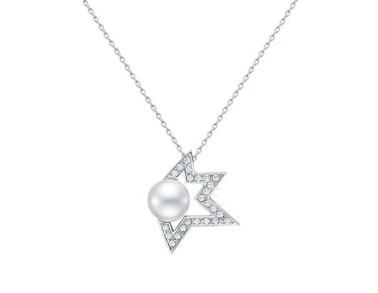 TSQ-P-17088 Fractured star-shaped diamond pendant