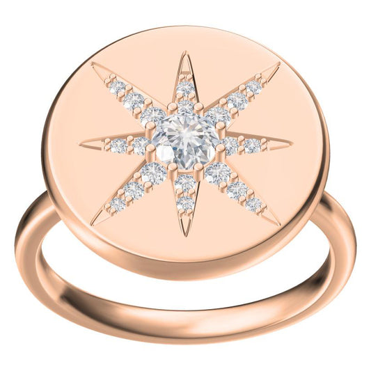 APM-6259532 Eight-pointed star ring