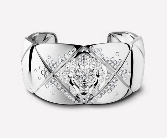 XNE-J10957 lion cross inlaid stone bracelet