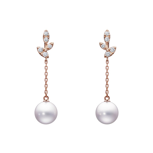 TSQ-E-4077 three-leaf earrings