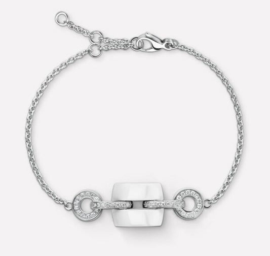 XNE-J10604 ceramic bracelet with diamonds