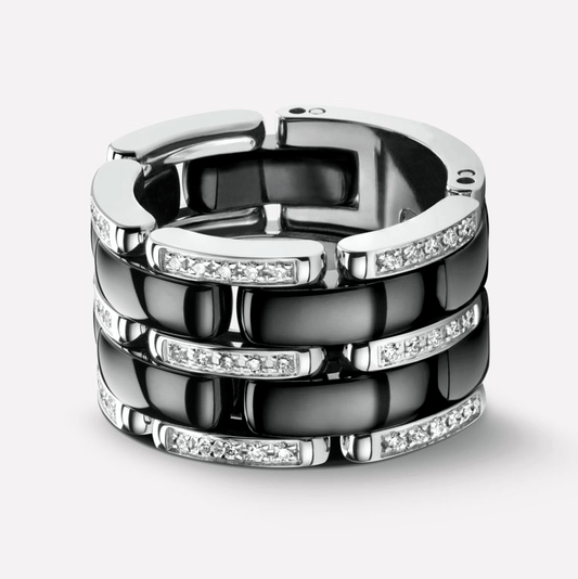 XNE-J2639 13.4mm ceramic diamond tank ring