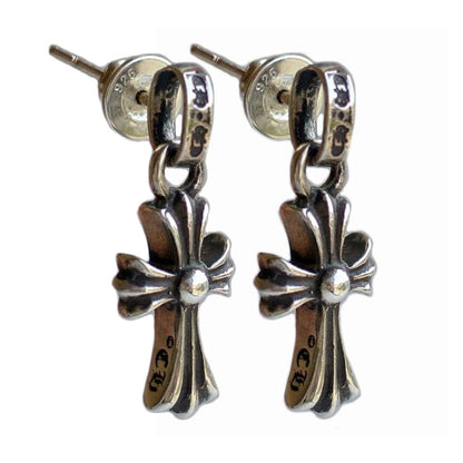 KLX-ES59567043 guest version light gold cross earrings