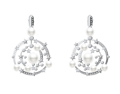 XNE-J36247 star pearl earrings