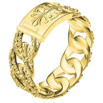 KLX-SZ65958444 light gold cross thatch bracelet (chain length 20cm)