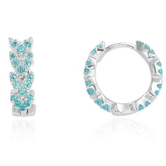 APM-7455013-V-shaped circle of dense stone earrings
