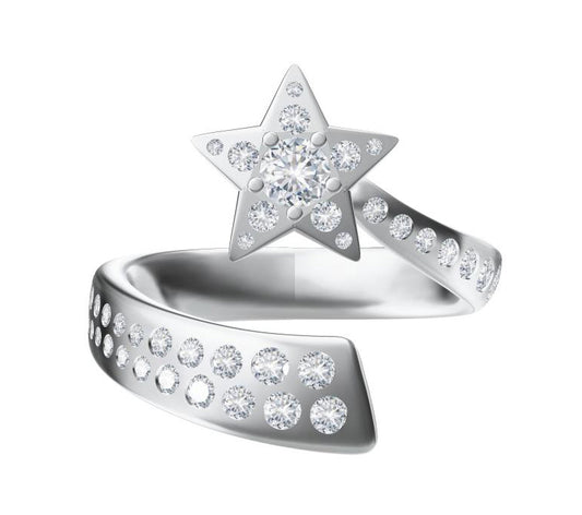XNE-J28725 star diamond ring