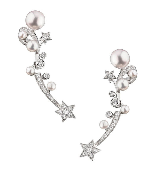 XNE-J11690 star pearl earrings