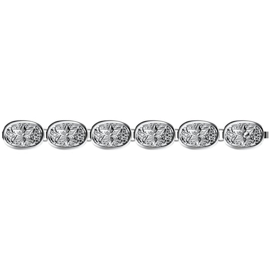 KLX-SZ67781741 Light warp six-pointed star thatched bracelet (chain length 19.3cm)