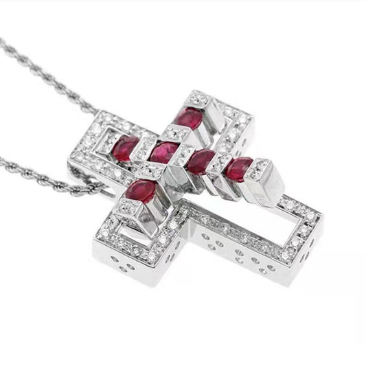 DMY-20039534 double cross, a two-wear combination pendant