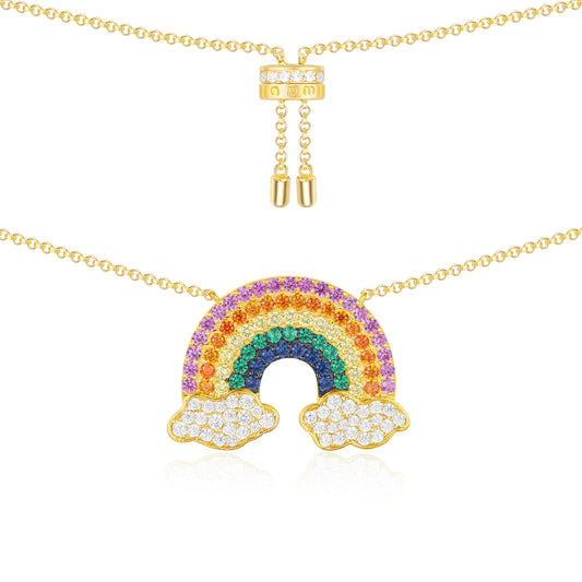 APM-AC4425MY rainbow bolt chain pendant