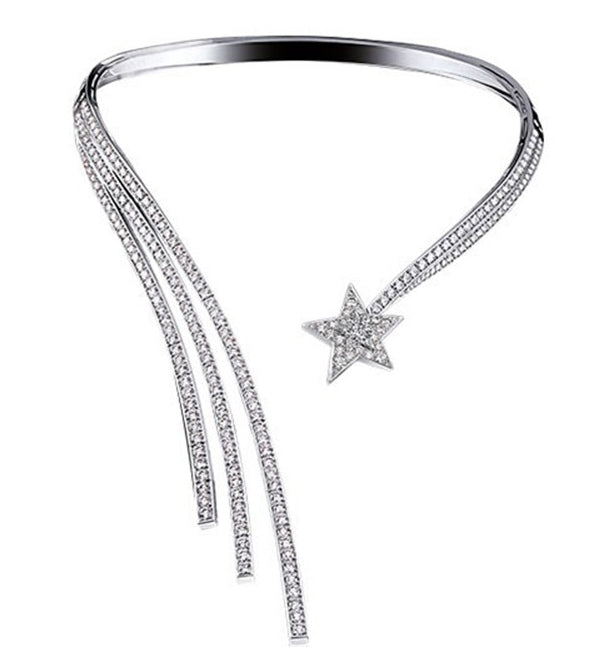 XNE-J17639 star diamond necklace