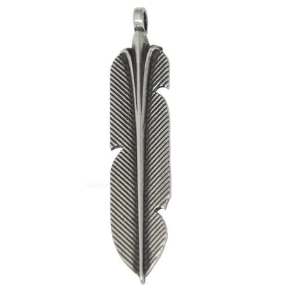 KLX-XL85828692 light gold feather pendant