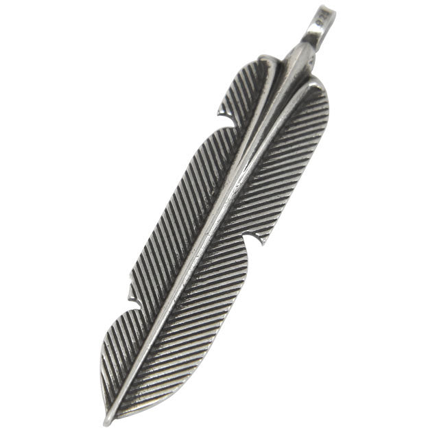 KLX-XL85828692 light gold feather pendant