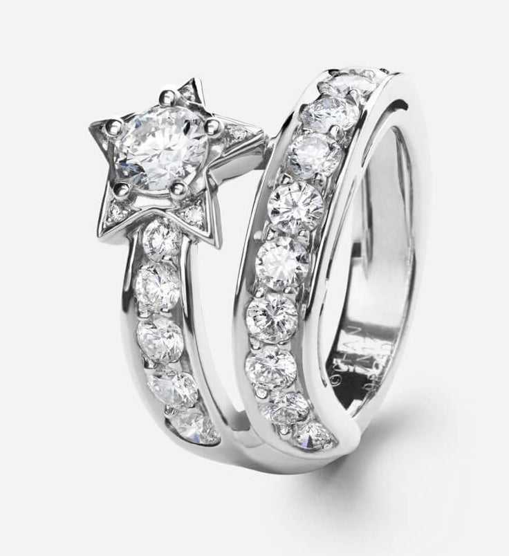 XNE-J1413 star full diamond ring