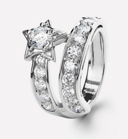 XNE-J1413 star full diamond ring