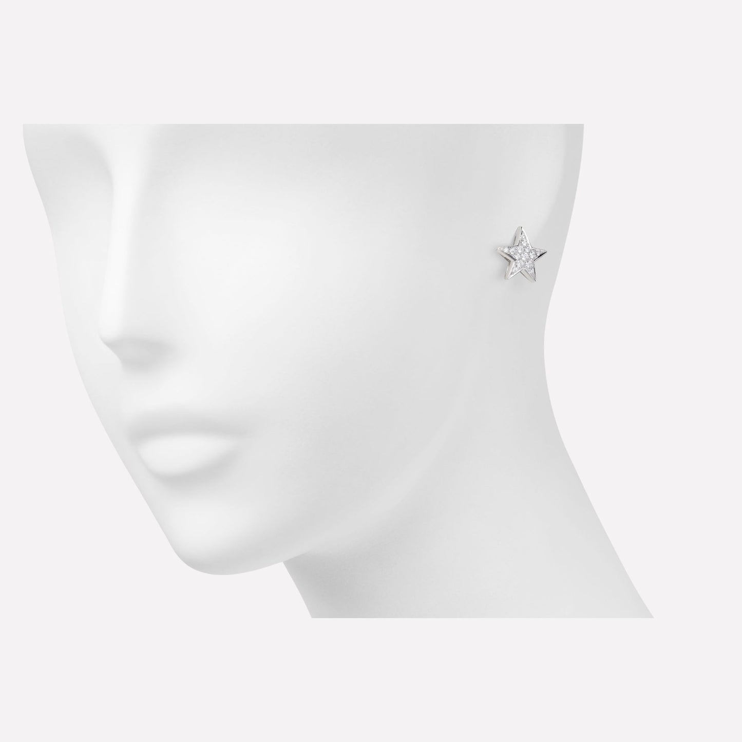XNE-J1611 15mm star full diamond ear cuff ear clip
