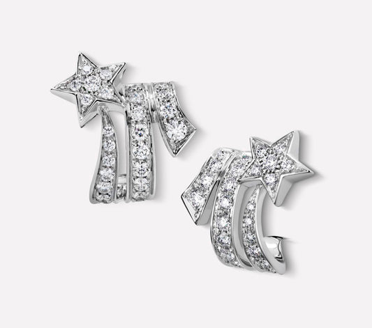 XNE-J10813 star full diamond earrings