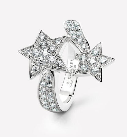 XNE-J0387 full diamond star ring
