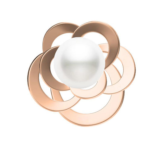 XNE-J34833 Pearl Camellia Pendant