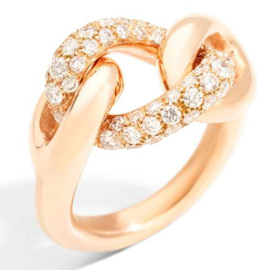 BMLD-PAC1011 egg-shaped twisted ring dense stone ring