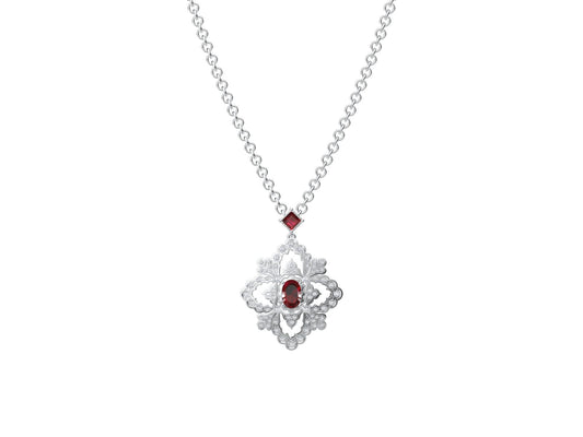 BQLT-XL932594 diamond flower four-leaf clover water wave edge pendant