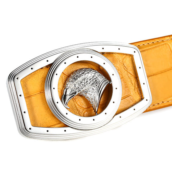 SDF-PDK61393721 light gold eagle head belt buckle