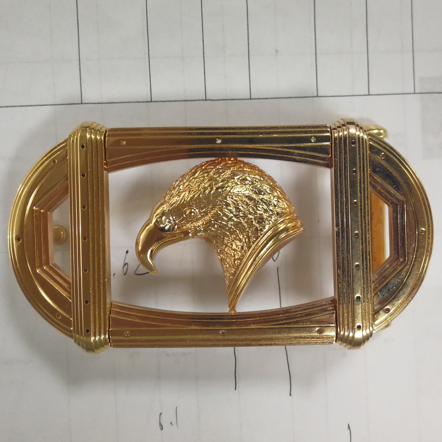 SDF-PDK92971002 single diamond eagle belt buckle