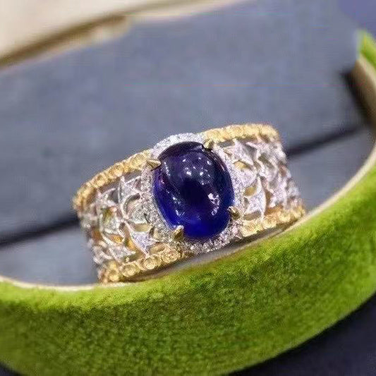 BQLT-JZ363485 colored all-over ring four-claw stone straight-edge arm ring