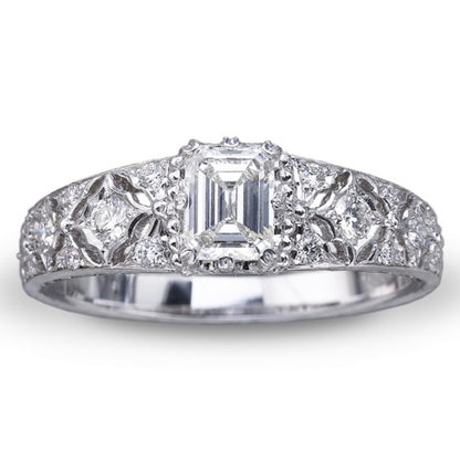 BQLT-JZ767738 pattern sapphire ring large flower head ring