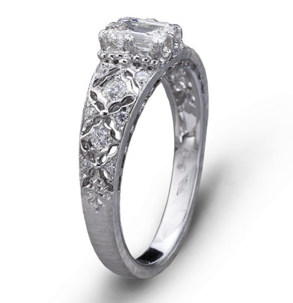 BQLT-JZ767738 pattern sapphire ring large flower head ring