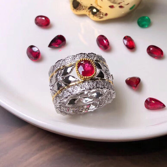 BQLT-JZ501617 14mm lace colorful treasure wavy edge arm ring