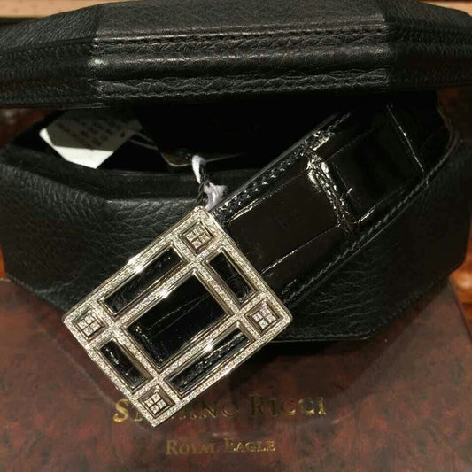 SDF-PDK44028467 fully inlaid ladder square field belt buckle