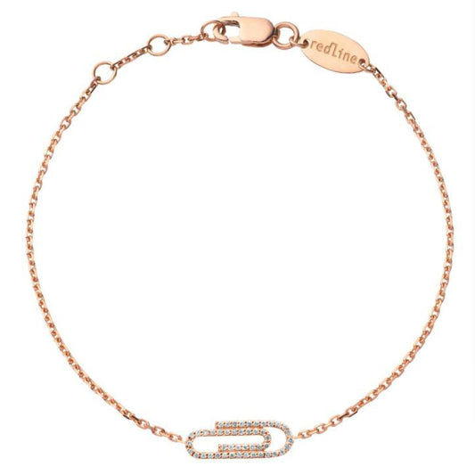 HS-SZ52886450 pin paper clip full diamond bracelet