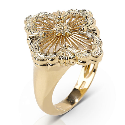 BQLT-JZ378515 European style four-leaf clover ring